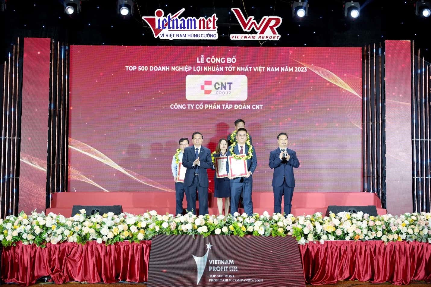 CNT Group 3 năm liên tiếp nằm trong “Top 500 Doanh nghiệp có lợi nhuận tốt nhất Việt Nam năm 2023”