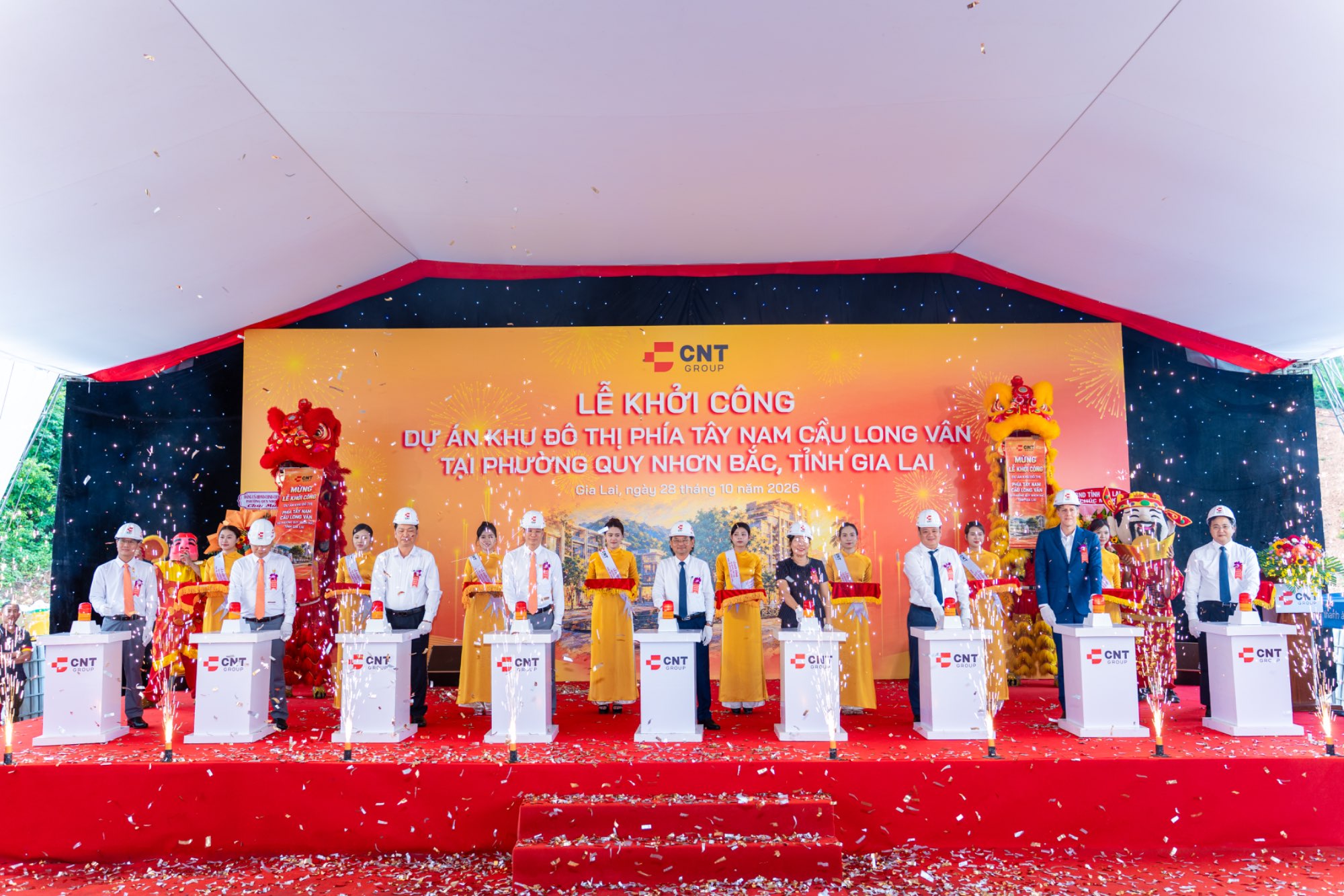 CNT GROUP TỔ CHỨC THÀNH CÔNG LỄ KHỞI CÔNG KHU ĐÔ THỊ TÂY NAM LONG VÂN