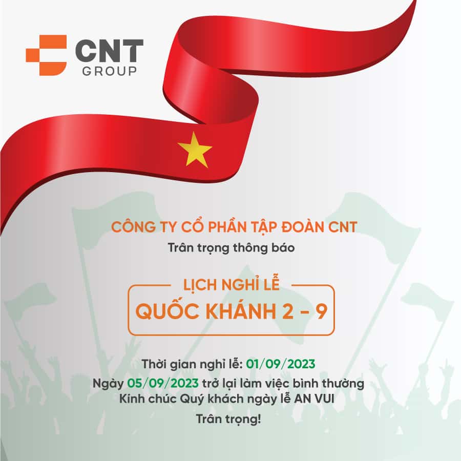 THÔNG BÁO VỀ LỊCH NGHỈ LỄ QUỐC KHÁNH 2/9/2023